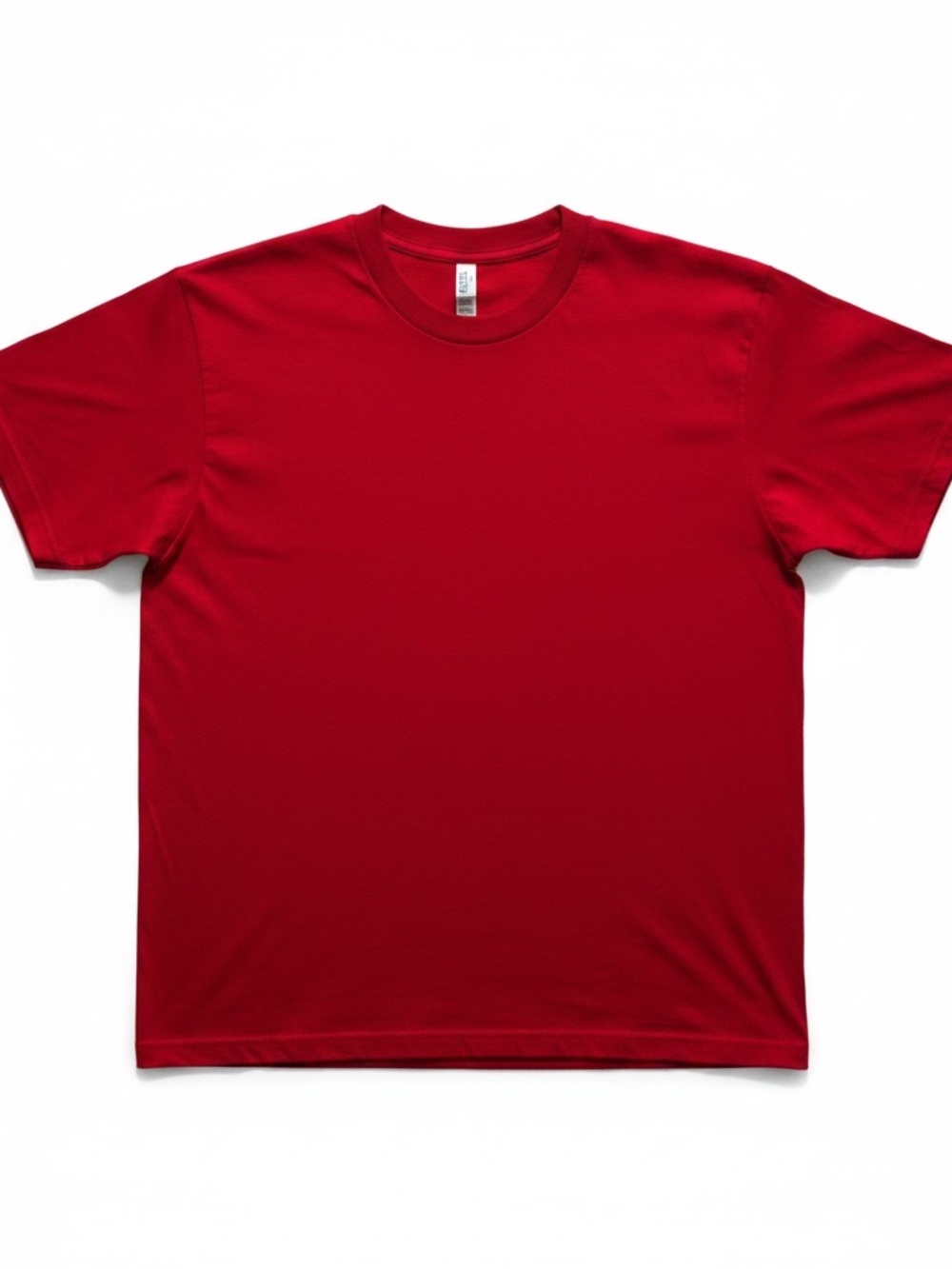 Alstyle Men's Short Sleeve Crew Tee - Red Size Small